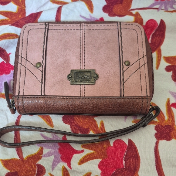 BY boc..Pink and Brown Women's Wallet - Picture 1 of 4